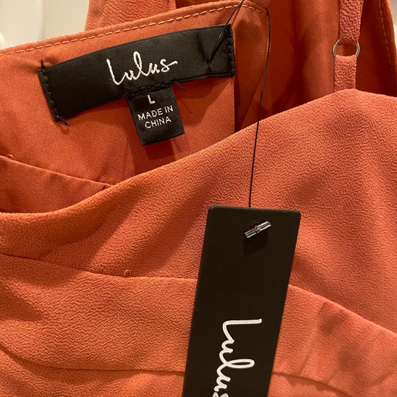 Coral Ruffled Sleeveless Minidress - Picture 5 of 5